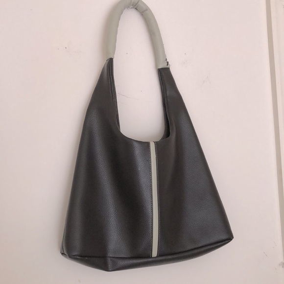 Cute Dark Brown Bag with a Button Closure. - Picture 2 of 2